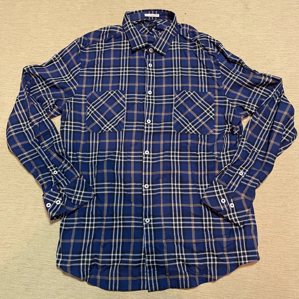 Good Man 100% Cotton XL Plaid Shirt